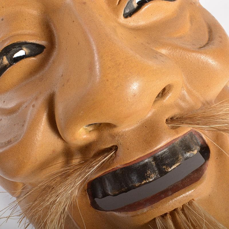 能面 能楽 雅楽 木彫 尉面 裕茂銘 C R6856 - メルカリ