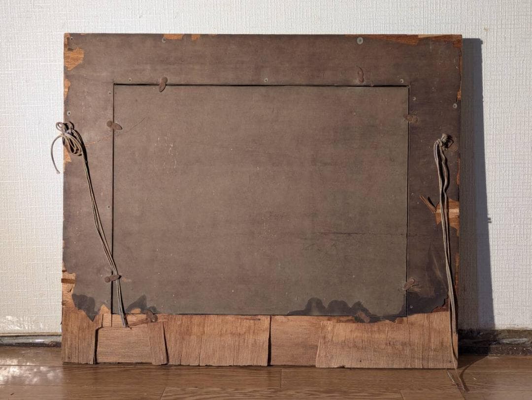 真作】絵画 藤原修治郎 油彩6号 漁港 心を癒す自然の美 静かな大地 U20