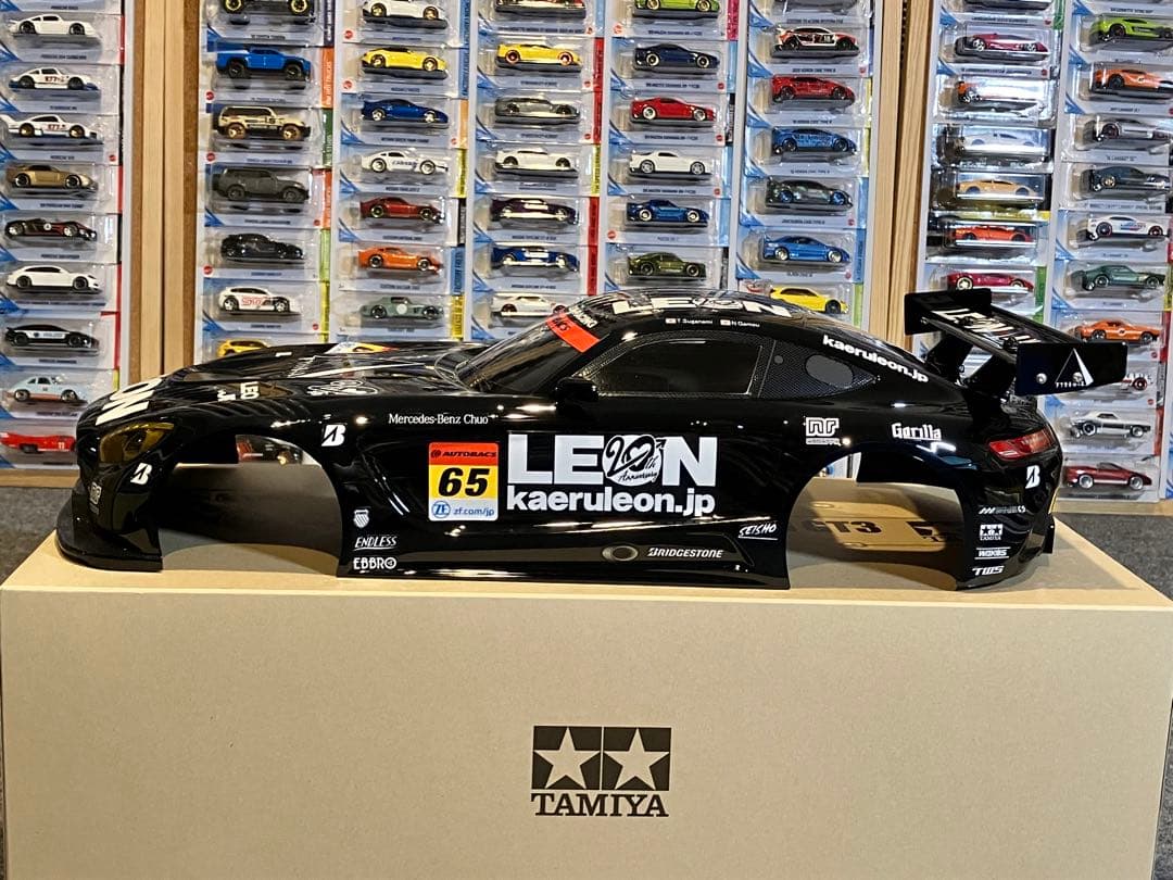 タミヤ ラジコン RC MERCEDES-AMG GT3 塗装済 スペアボディ黒 - メルカリ