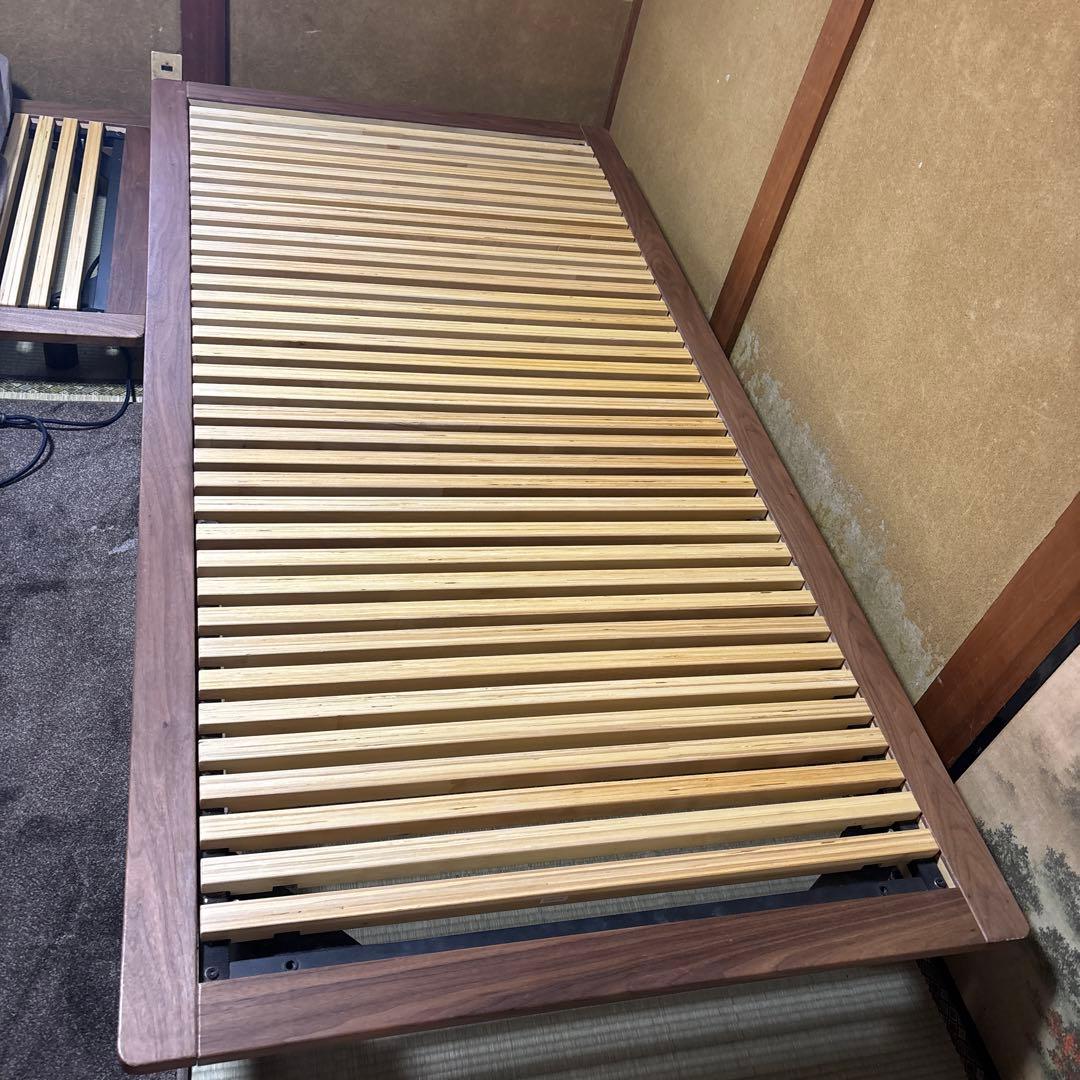 廃盤品　無印　木製 すのこベッド　シングル 木製ベッド・オーク材・シングル | 無印良品