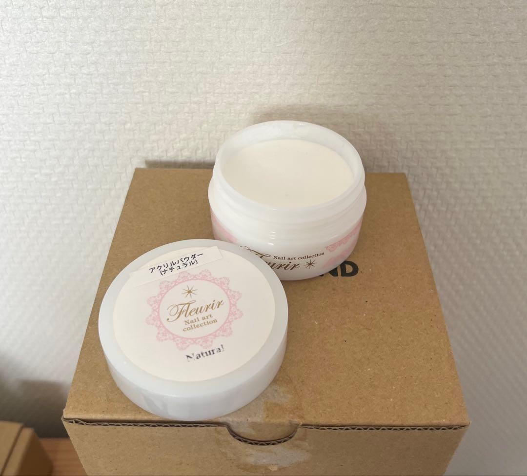 フルーリア アクリルパウダー ナチュラル クリア 80g ネイリスト検定1