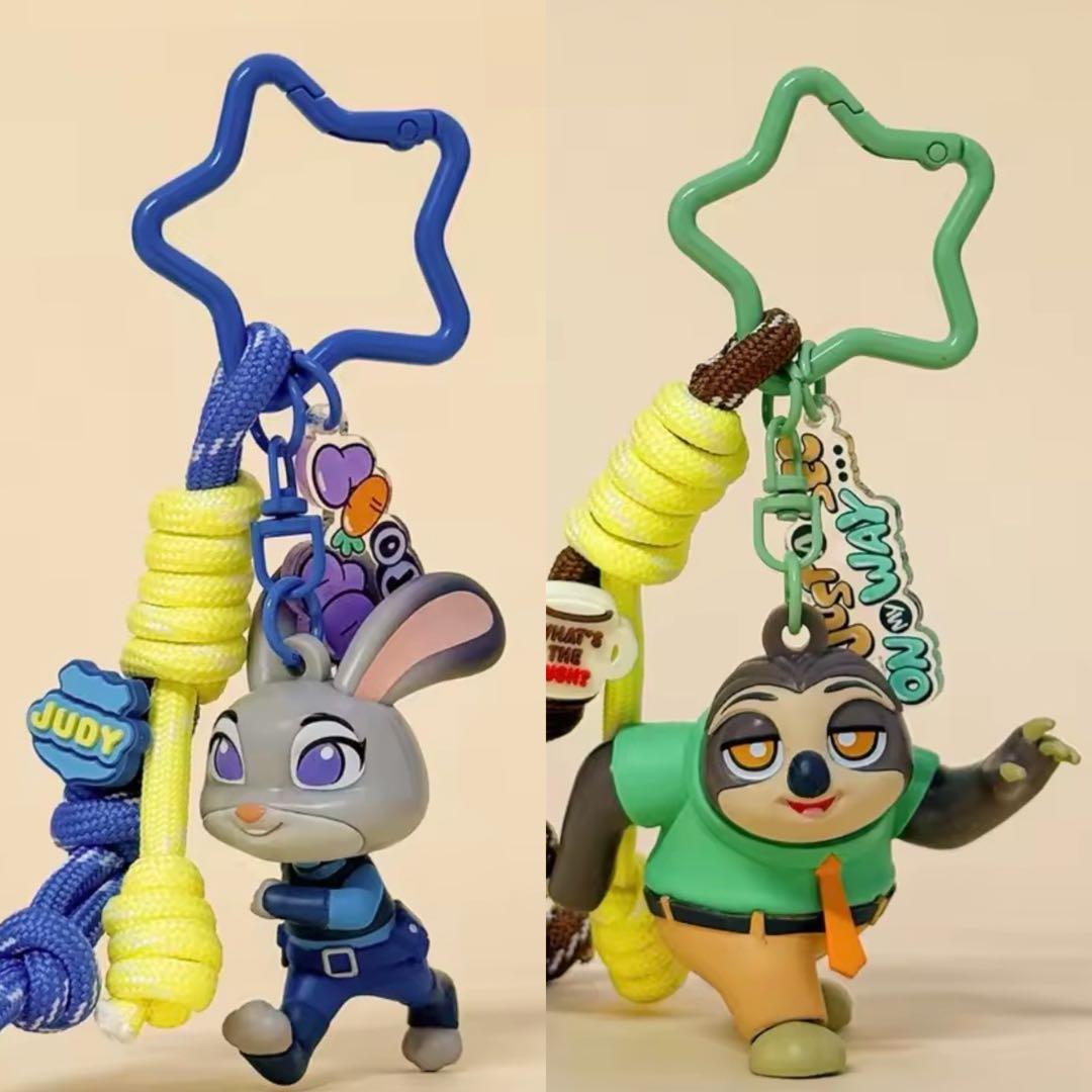 大人気セット❣️ズートピア2 ジュディ＆フラッシュ キーホルダー ストラップ 大人気ペア！「2個セット」Disney ズートピア ニック・ワイルド