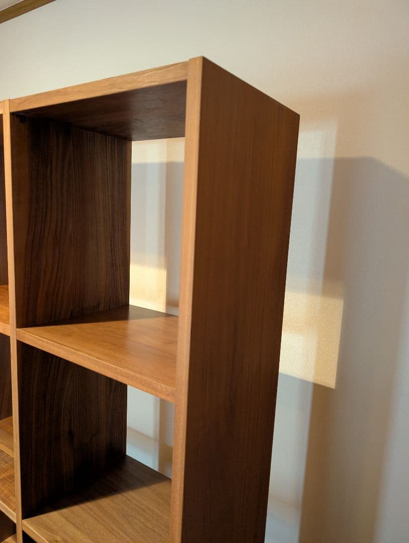 《送料込》無印良品 スタッキングシェルフ 5段×2 ウォールナット 棚 木製家具