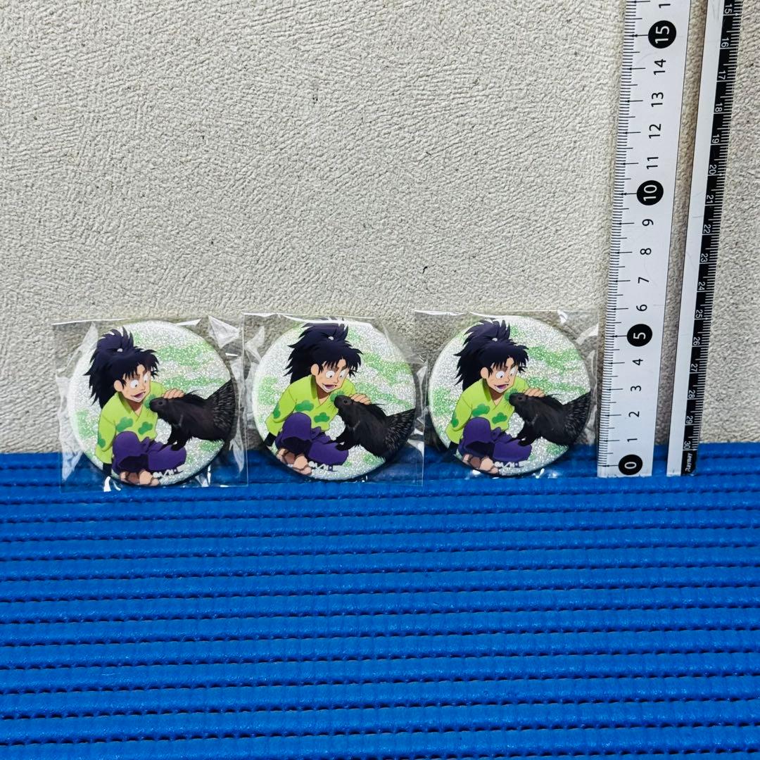 忍たま乱太郎 七松小平太 東武動物公園 グリッター缶バッジ セット ゃ