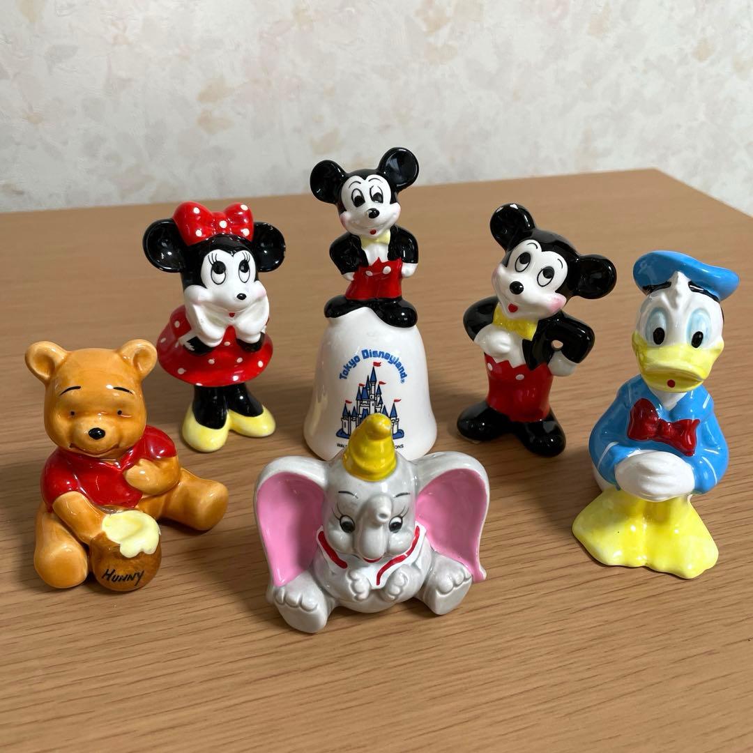 ディズニー 陶器 フィギュア 置物 ミッキー ミニー ドナルドダック 他