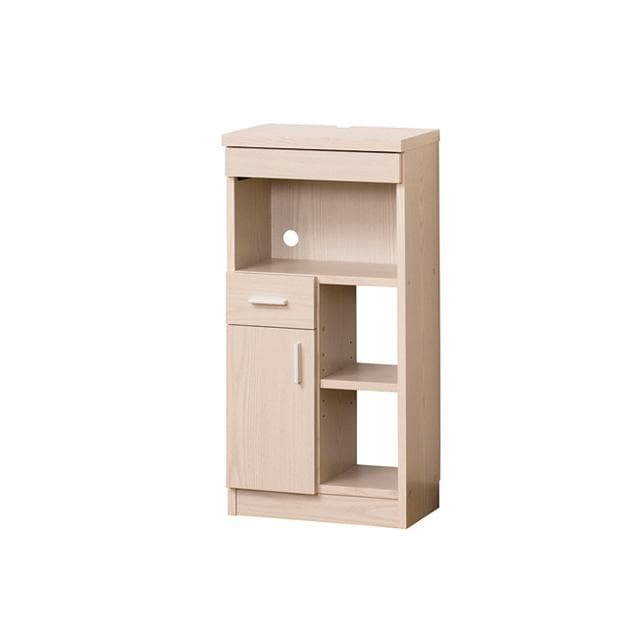 《新品・送料無料》《完成品》NEWルーター収納40 (白木目) (ブラウン)