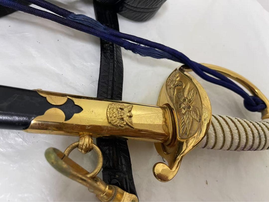 旧日本軍 模造刀 軍刀 サーベル 指揮刀 剣帯セット - メルカリ