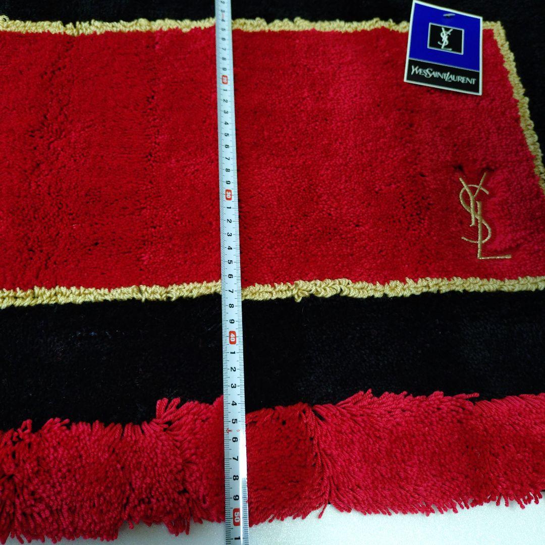 ✨【新品未使用】✨イヴサンローラン バスマット 玄関マット ロゴ刺繍