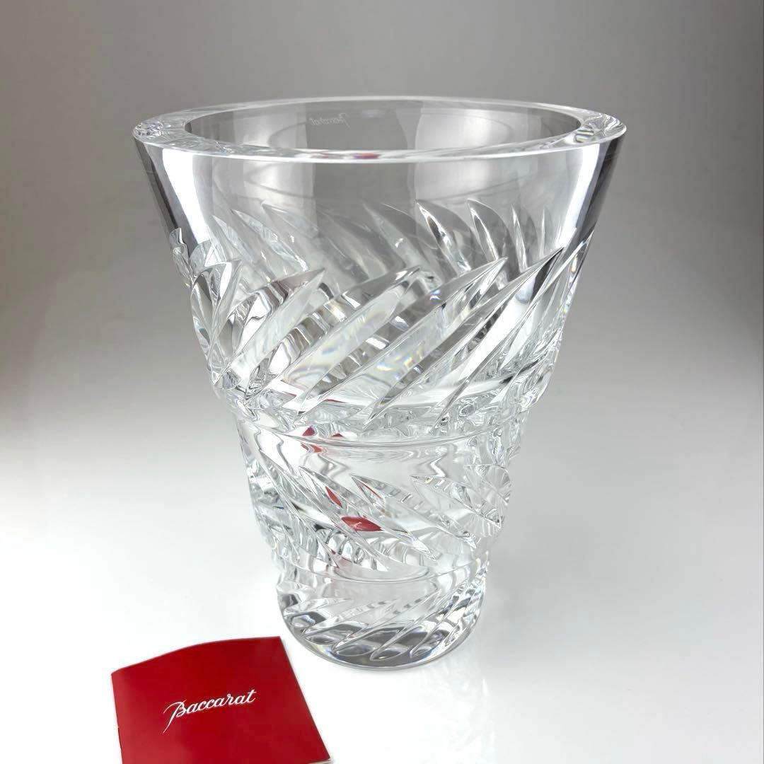 バカラ　トスカーナ　花瓶 BACCARAT】バカラ プラタナス文金彩朱色花瓶一対 - アンティック 姉妹社