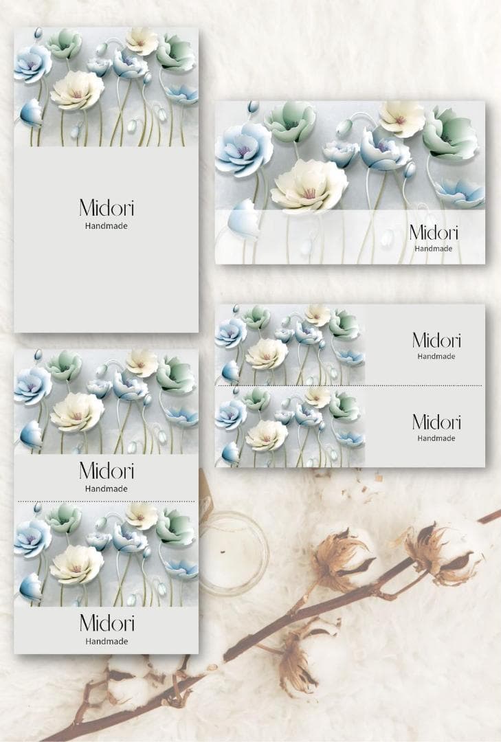 ショップカード アクセサリー台紙 サンキューカード 名刺 ★No.303 シンプル｜ショップカード｜名刺｜サンキューカード｜アクセサリー台紙