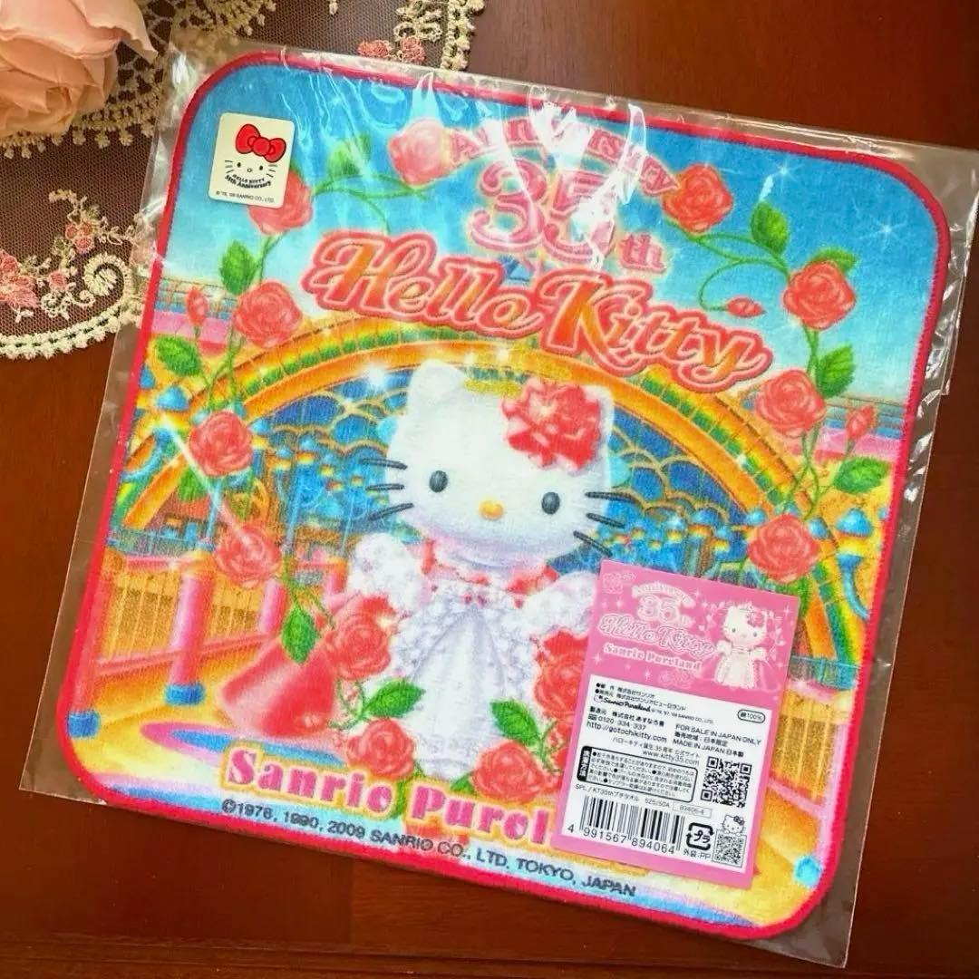 キティ プチタオル サンリオピューロランド ローズ 35周年限定 - メルカリ