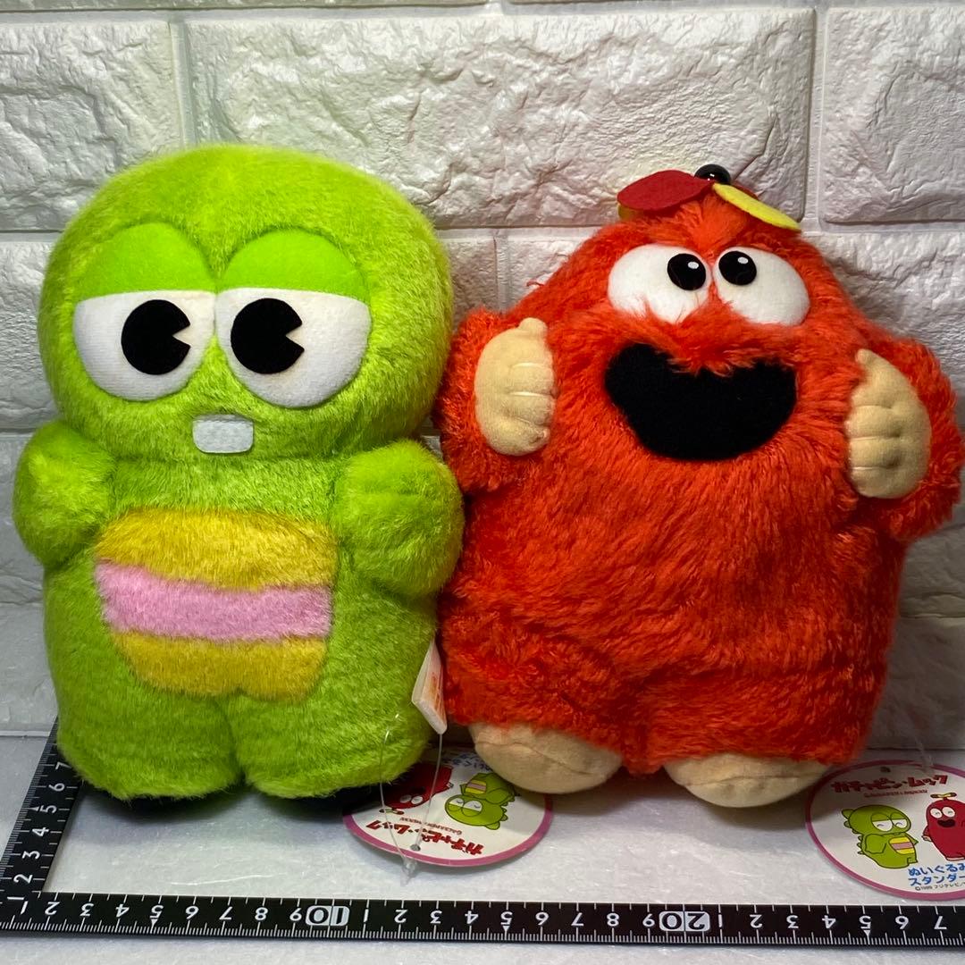 1999】ひらけ！ポンキッキ ガチャピン ＆ ムック ぬいぐるみ 2種セット