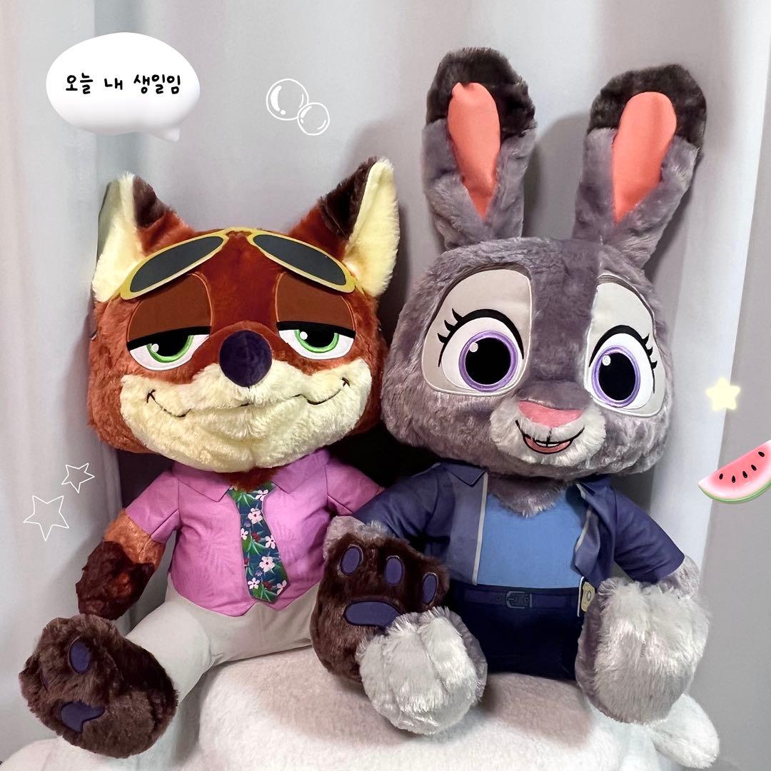 ズートピア ニック ジュディ ラージぬいぐるみ BIGサイズ / 2つセット