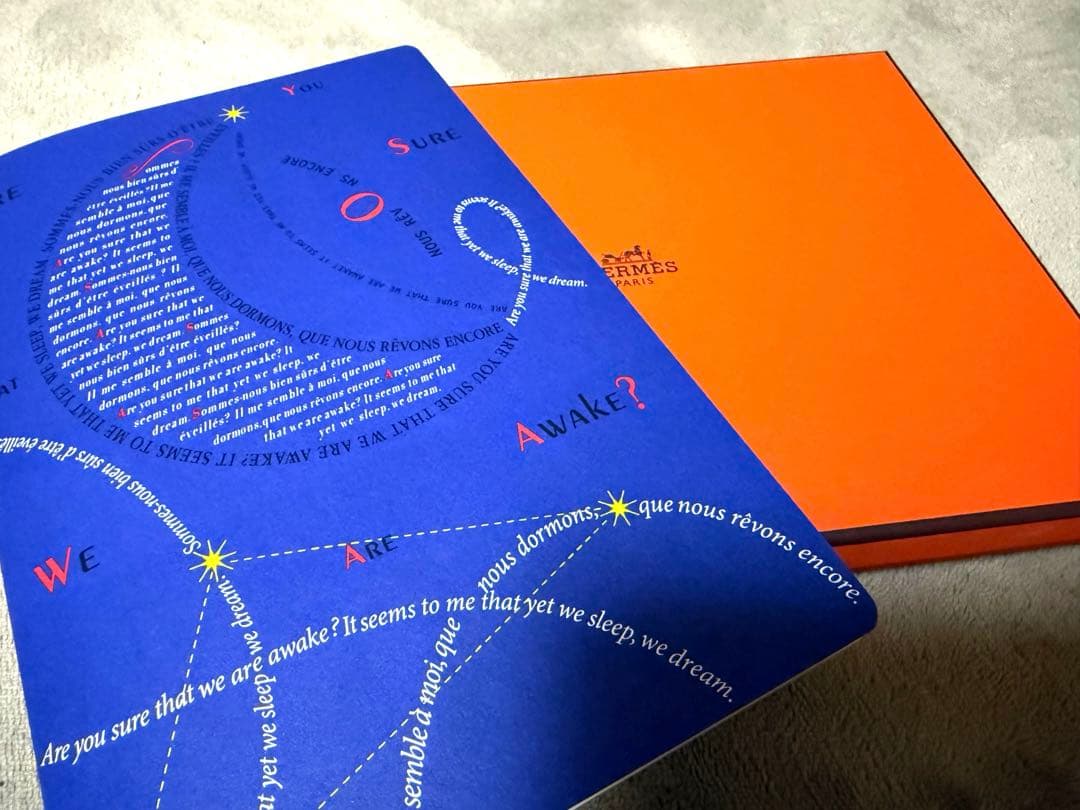 未使用　エルメス HERMES ホリデーギフト ノート 非売品 ノベルティ 2019年 ホリデーギフト HERMES エルメス ノベルティ ノート ”夢を