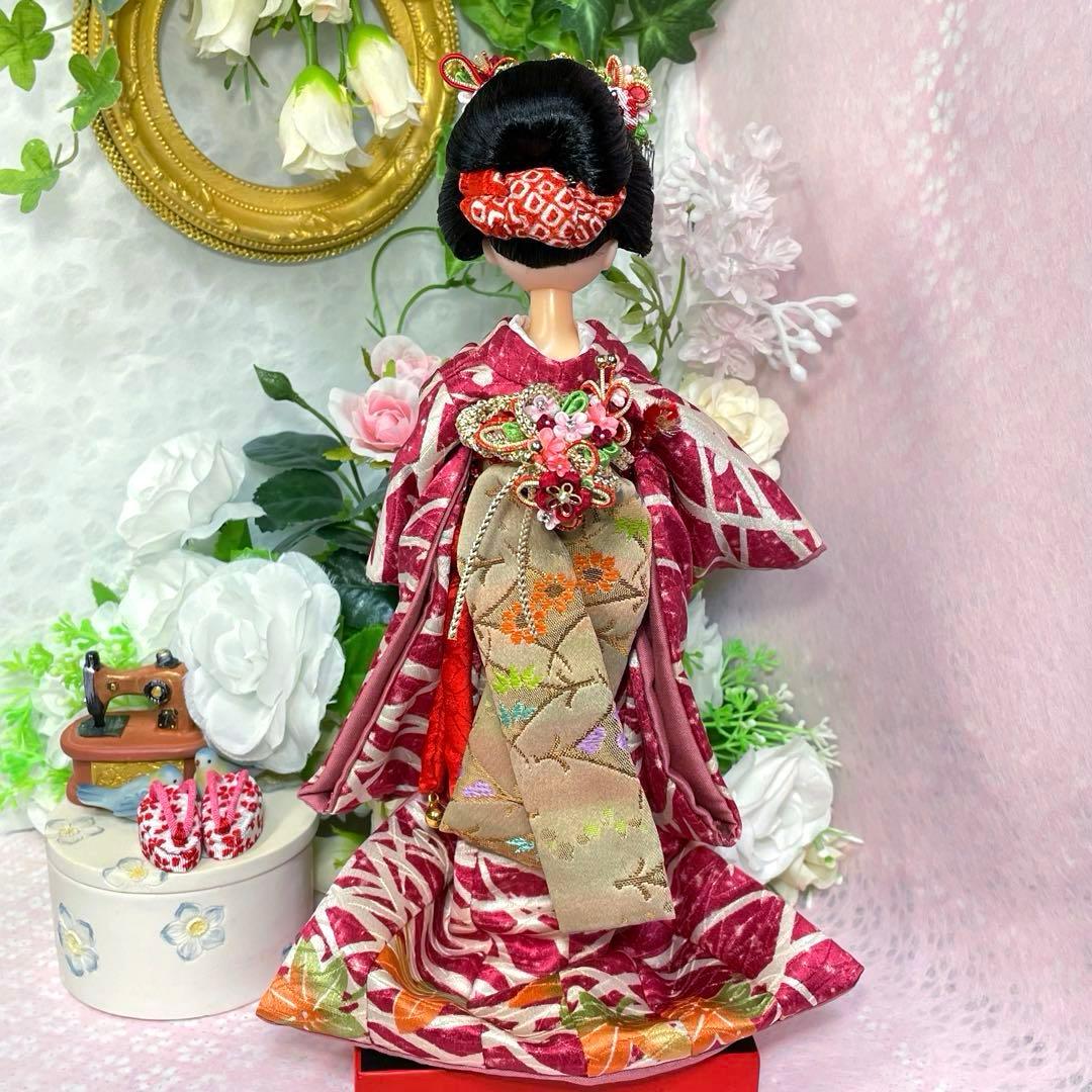 リカちゃん 日本髪風 本体 と 着物 セット ☆リユース ハンドメイド