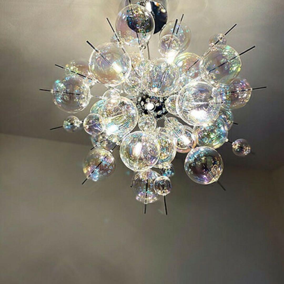 バブルシャンデリア　シルバー バブルシャンデリア「BALLON mini-バロンミニ」LED6灯 シルバー