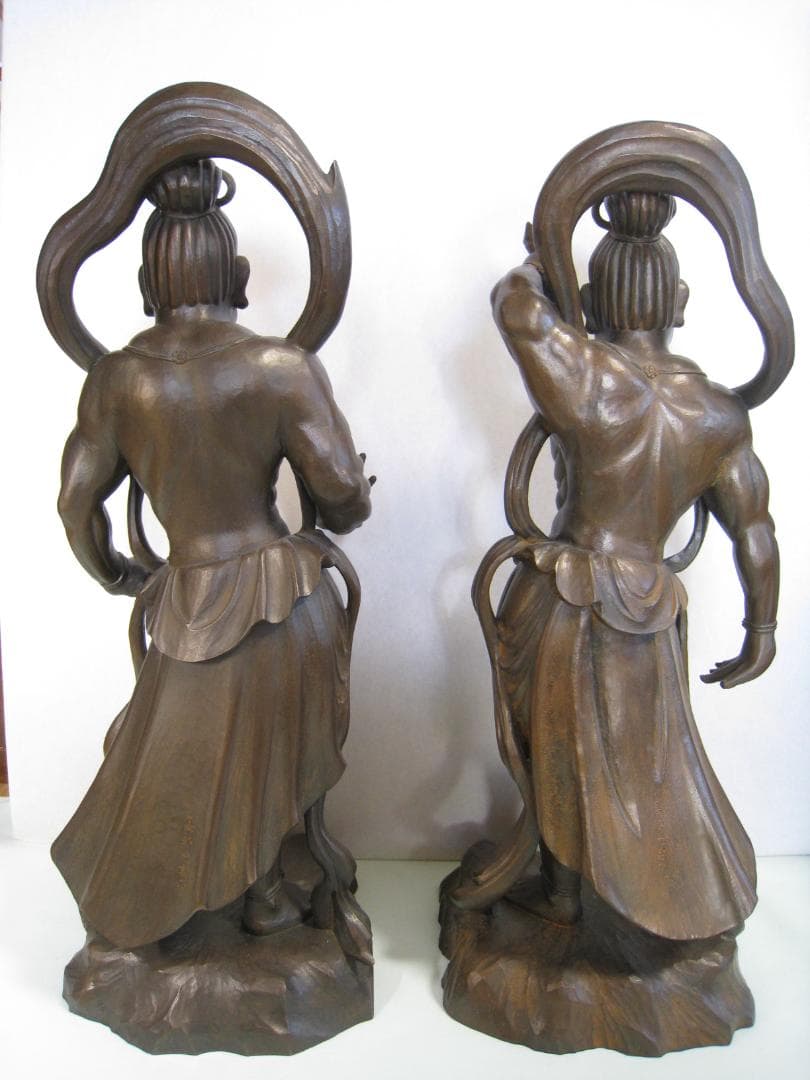 高村光雲 【仁王尊像】ブロンズ製 阿吽と吽形の一対