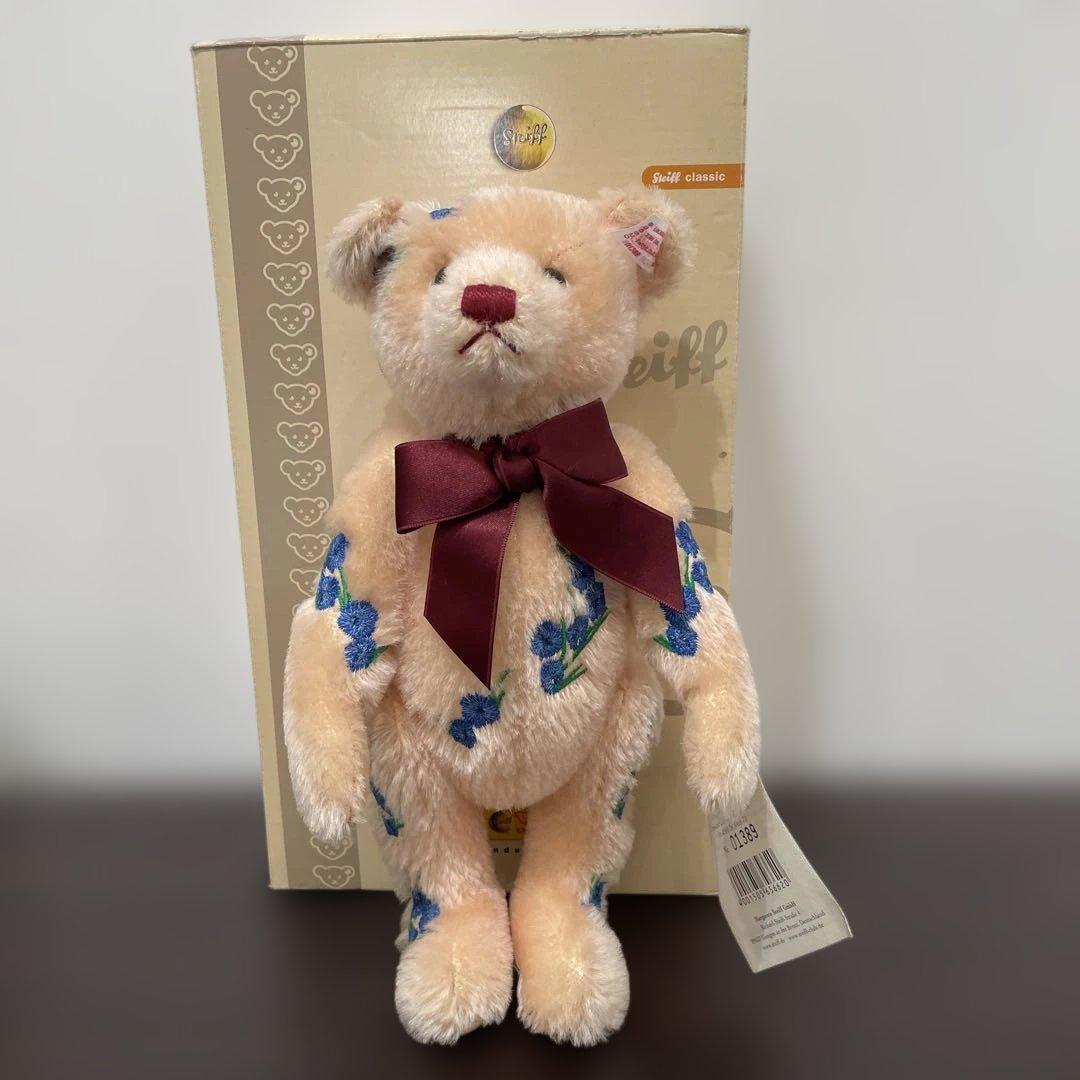 【美品】【希少品】Steiff 花柄刺繍 ぬいぐるみ 約30cm 楽天市場】シュタイフ Steiff テディベア ジミー 30cm 113505