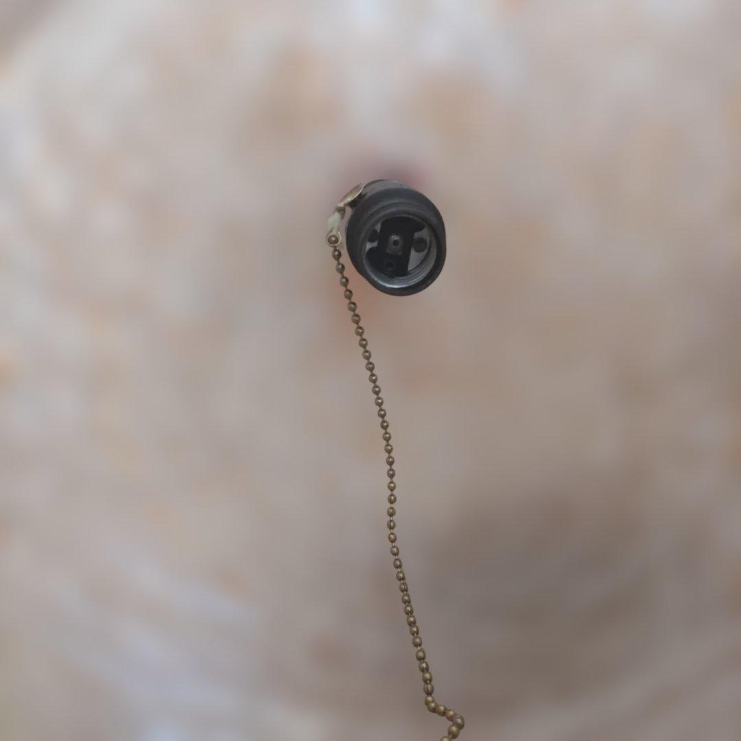 希少 スパゲッティランプ オレンジ球形 ペンダントライト アメリカ