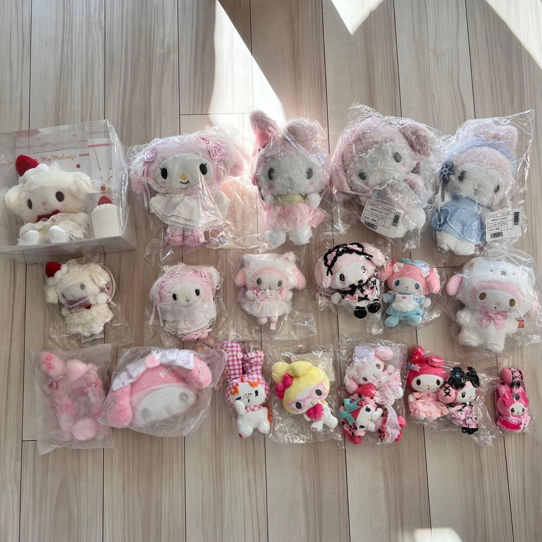 新品未使用　お顔厳選　20点　サンリオ　マイメロディ　ぬいぐるみ　マスコット 新品未使用 お顔厳選 27点 サンリオ マイメロディ ぬいぐるみ