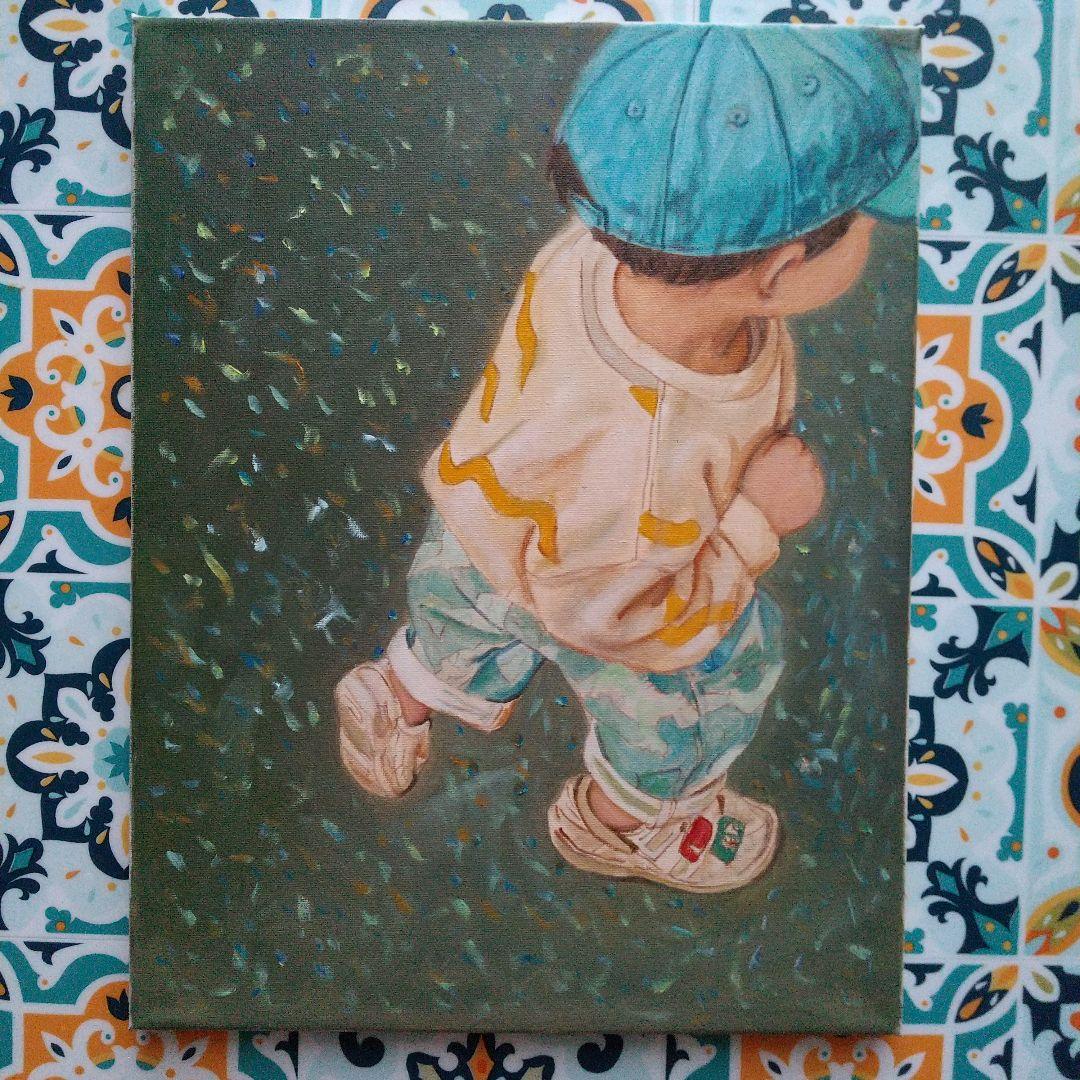 「どこ行くの？」人物画#18 油彩画 6号 F6 油絵 楽天市場】森 勇 「 浜大津 」 油絵 油彩画 F6 ( 6号 )【中古】 : 内田画廊