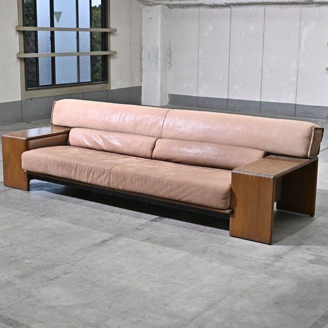 CONDEHOUSE カンディハウス BOLS/ボルス本革 3Pソファ カンディハウス 70万「BOLS/ボルス」2人掛けソファ オーク材 本革