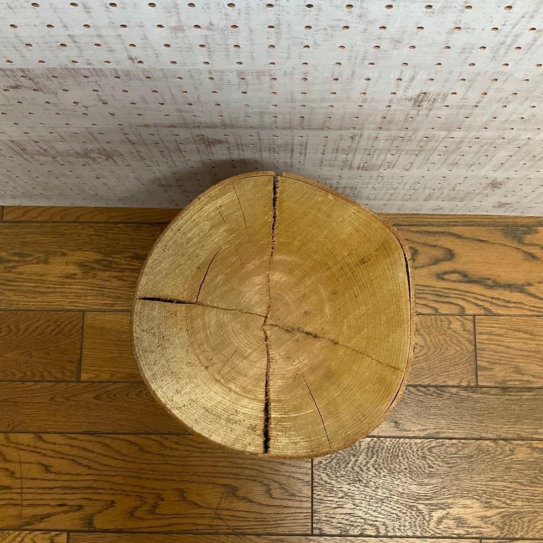 504. ケヤキ 丸太 木材 素材 DIY ハンドメイド 直径24㎝×高さ30