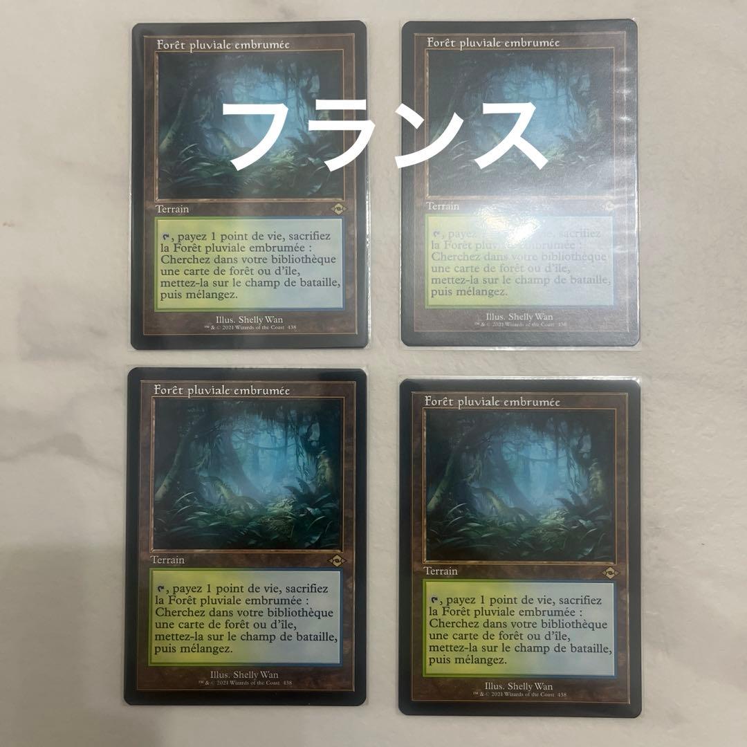 MTG 霧深い雨林　旧枠　フランス語　4枚 霧深い雨林/Misty Rainforest》[MM3] 土地R | 日本最大級 MTG通販