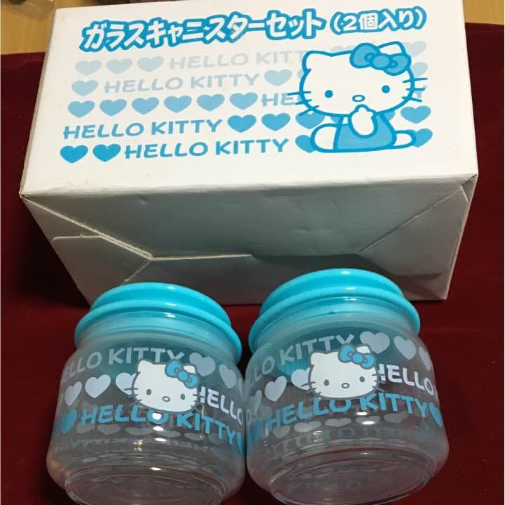 ハローキティ   ガラスキャニスター サンリオ ハローキティ ガラスキャニスター 保存容器 日本製 Sanrio