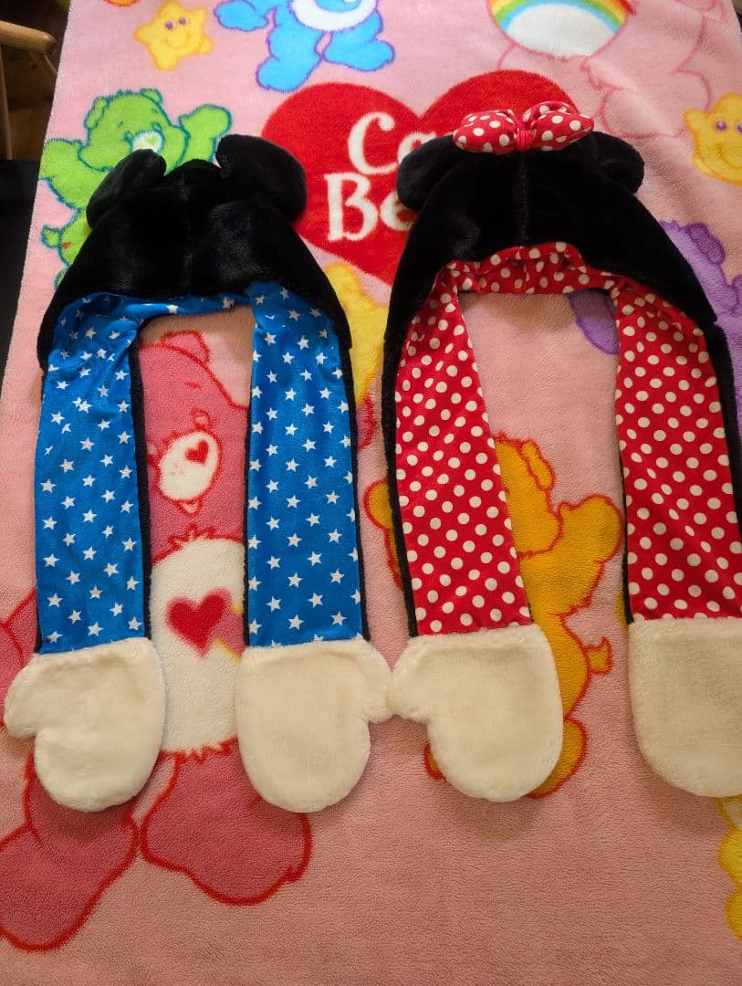 ディズニー　ミニー　ミッキー　マフラーキャップ ファンキャップ　キッズサイズ ディズニーミニーファンキャップ ディズニー ファンキャップ ミニー