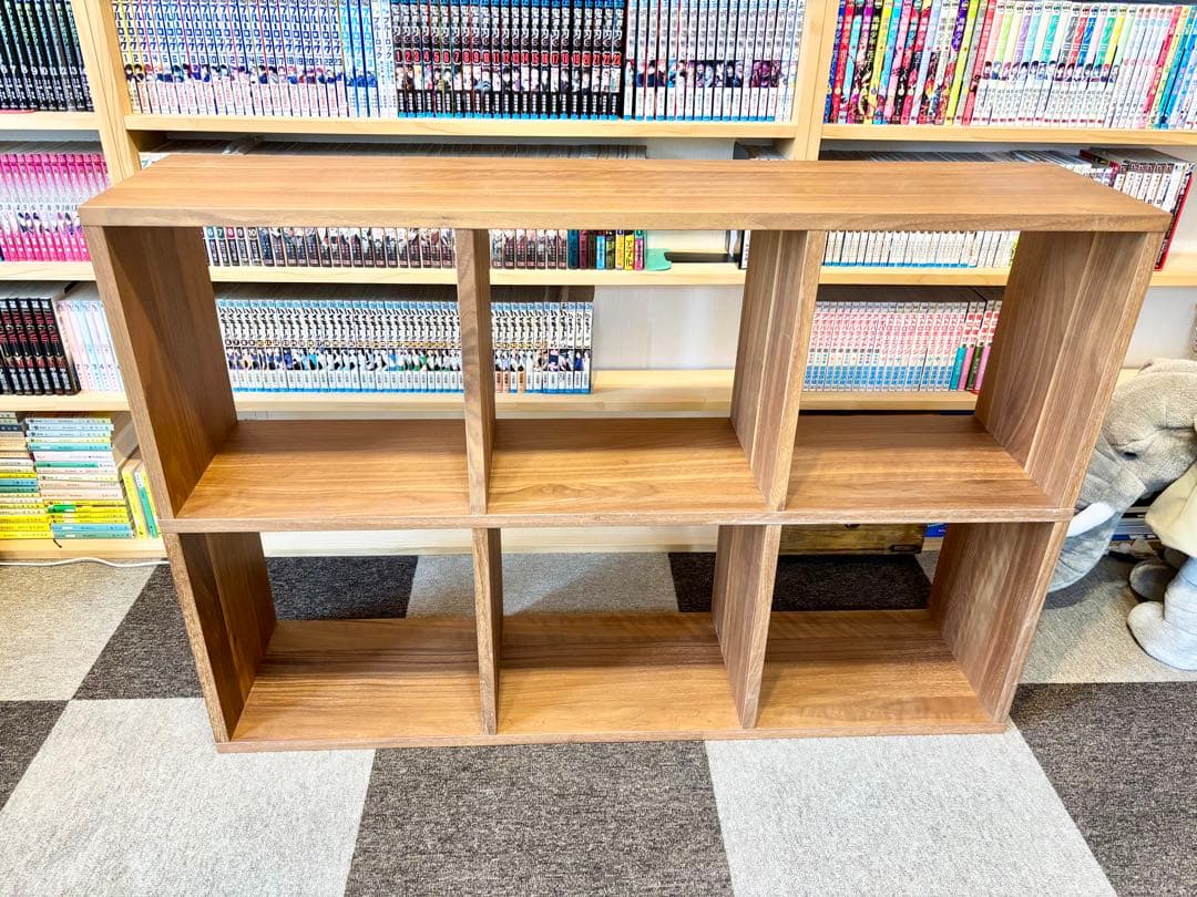 MUJI無印良品　スタッキングシェルフ3段×2列　ウォールナット材 スタッキングシェルフ・ワイド・3段・ウォールナット材 | 無印良品