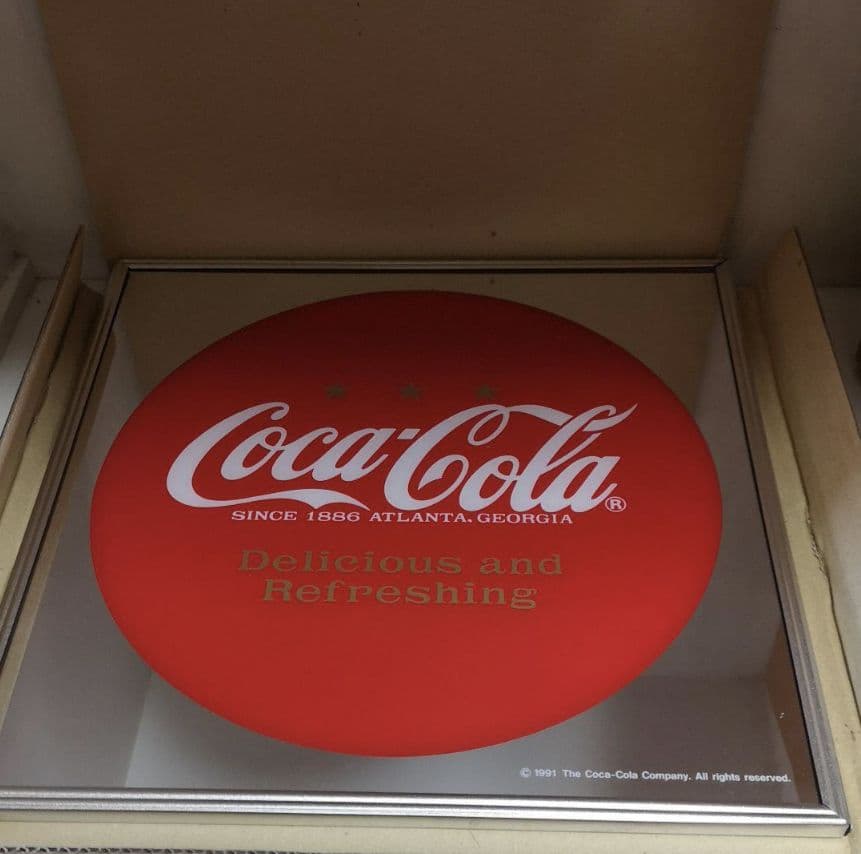 コカ・コーラ　パブミラー Coca Cola（コカコーラ） パブミラー インテリア ウォールミラー 鏡