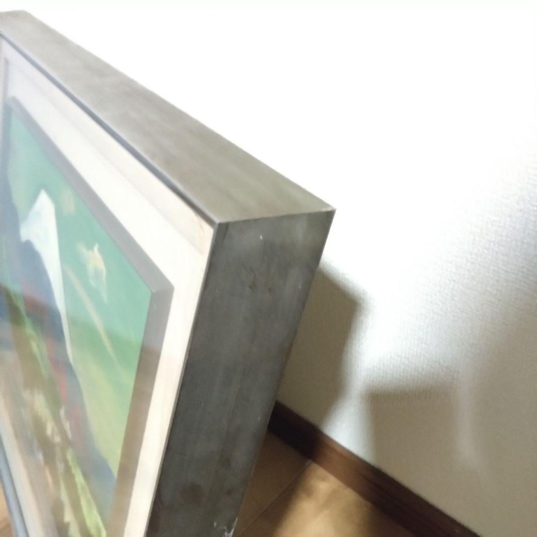 《値下げOK》【真作】中野泰之「箱根の富士」東峰美術日本画 額装 縁起物 富士山