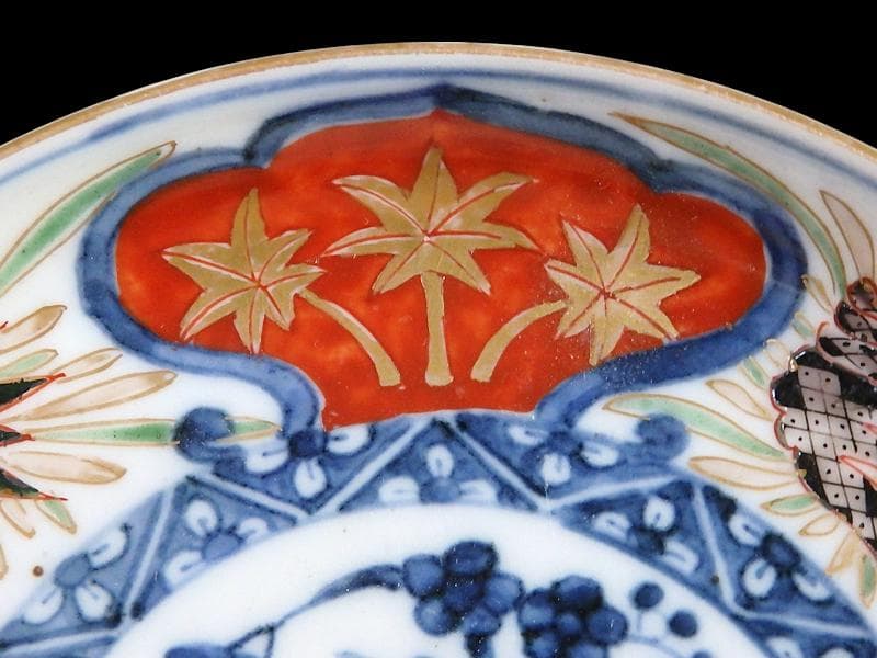 古伊万里 色絵 窓絵 貝の図 4寸皿 5枚 A137AS-CYs - メルカリ