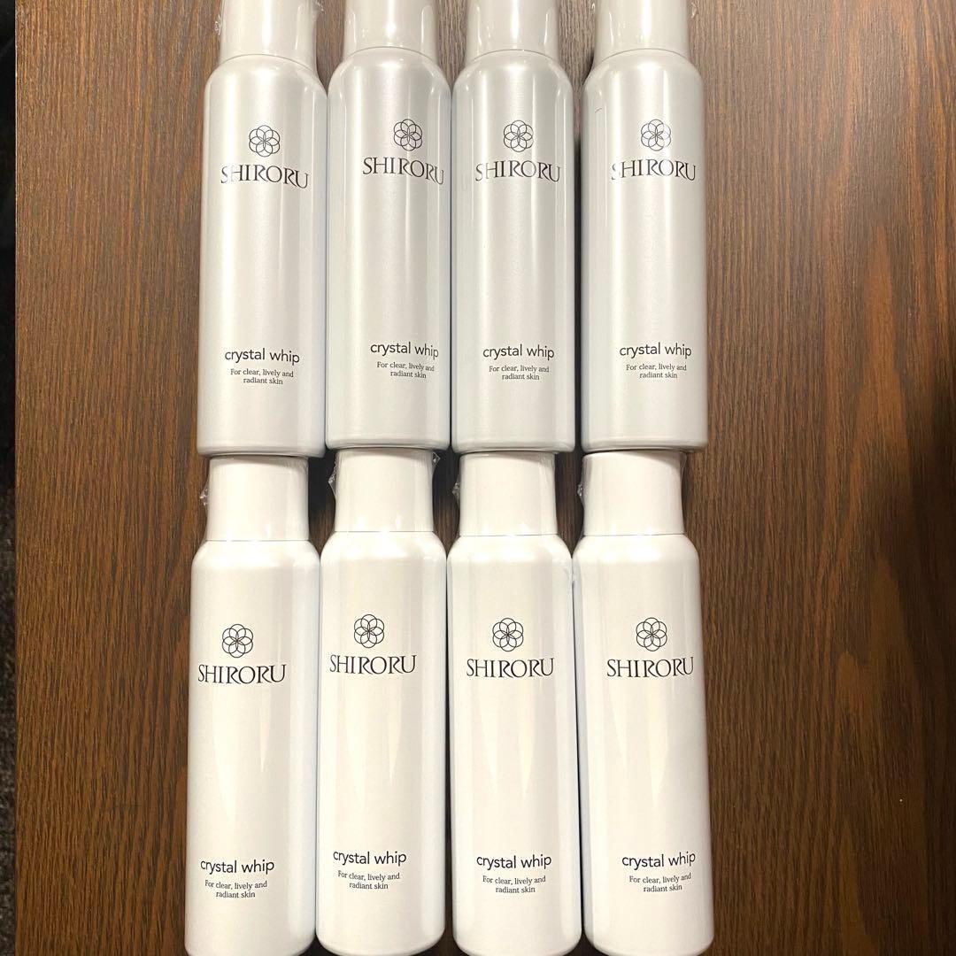 な*ま様 新品未開封 SHIRORU クリスタルホイップ 120g×8本 SHIRORU（シロル） 洗顔 しろる クリスタルホイップ 炭酸泡 濃密 120g