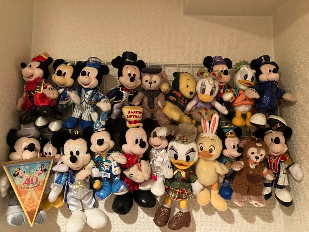 ディズニー　ぬいぐるみ22点セット かわいいペアやトリオセット！東京ディズニーランド ぬいぐるみバッジ