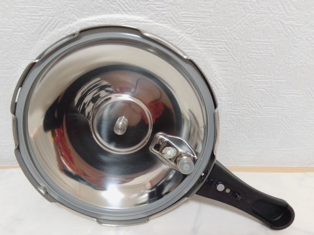 未使用 アサヒ軽金属 ゼロ活力鍋 5.5L 圧力鍋 蓋、蒸し器付 ※白おもり欠品