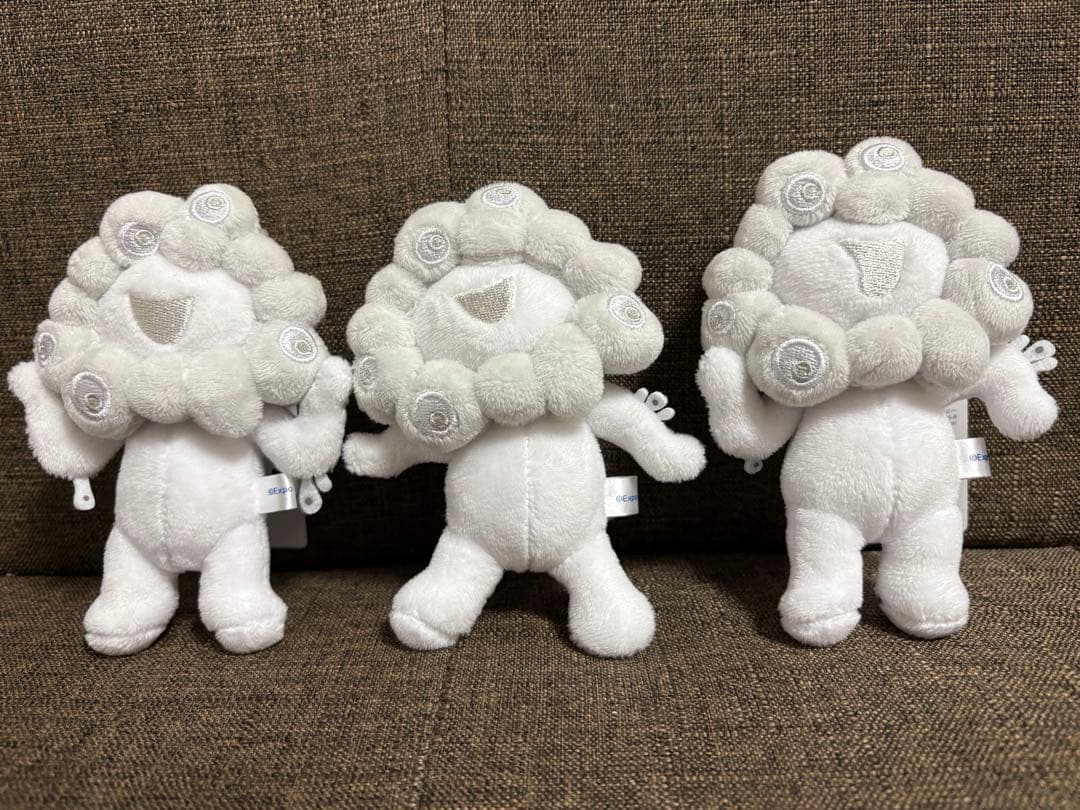 白ミャクミャク ボールチェーンマスコットABC 3点セット 白ミャクミャク ボールチェーンマスコット ABC 3種類｜Yahoo!フリマ