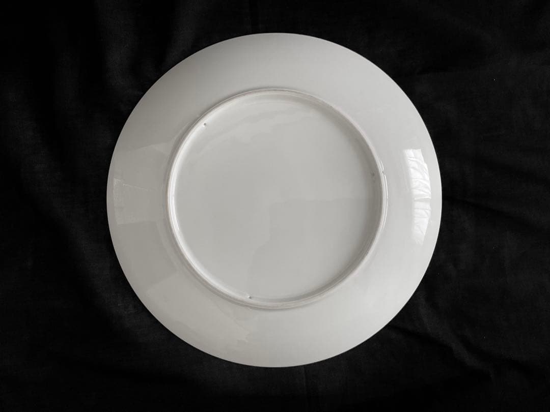 稀少！加山四郎(1900~1972)自筆絵付皿「鰈ほうぼうと鰈の図」供箱入