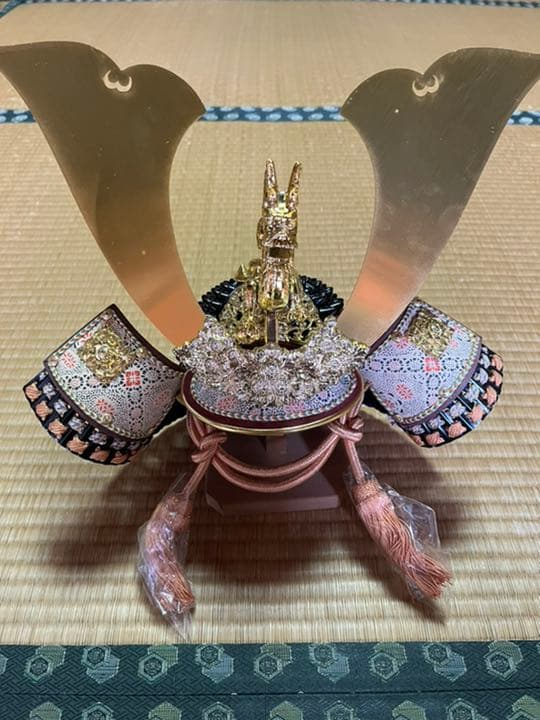 こどもの日　兜　カブト　アンティーク 兜 兜飾り 五月人形 コンパクト 陶器 おしゃれ 置物 オブジェ こどもの