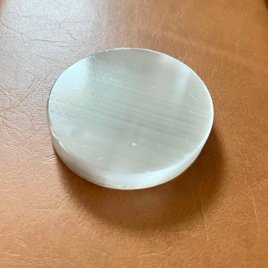 マーカサイト&セレナイト 生命の木 集中力と癒し ハート型 天然石 約5cm