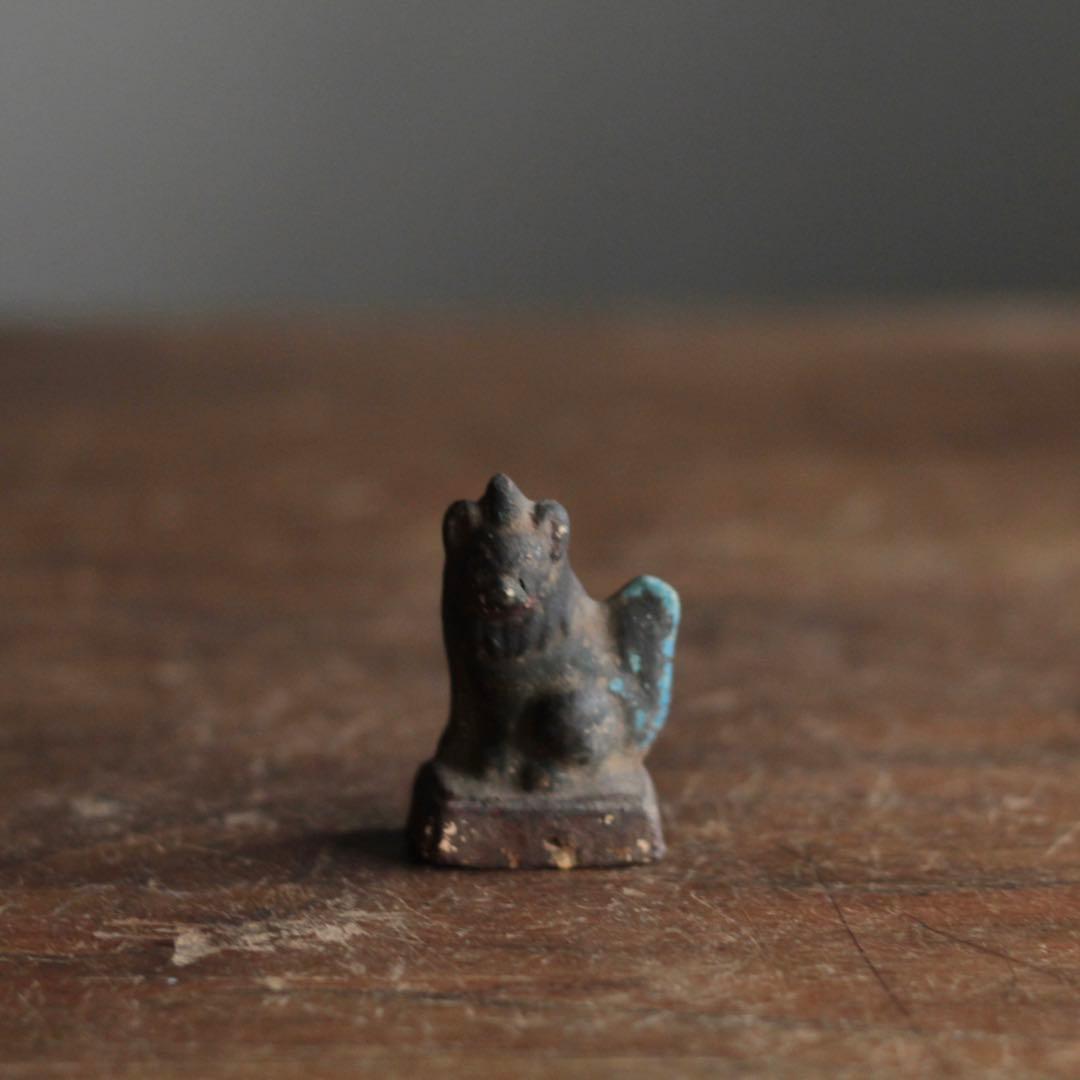 古い 土人形 狛犬 古道具 アンティーク 狛犬のみ 狛犬 | 古美術いもと