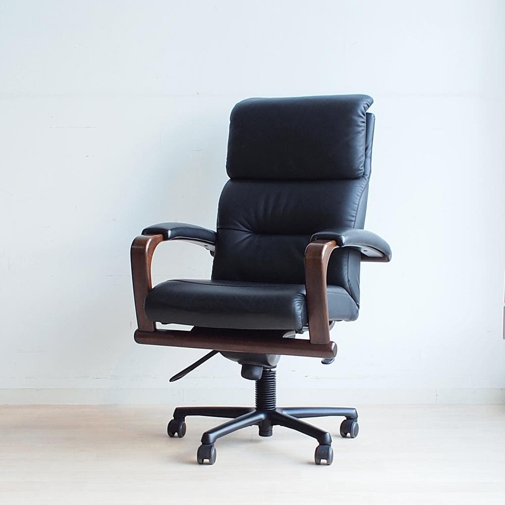 冨士ファニチア/FUJI FURNITURE 本革 デスクチェア ハイバック FUJI FURNITURE（冨士ファニチア） 【開梱設置送料無料】冨士