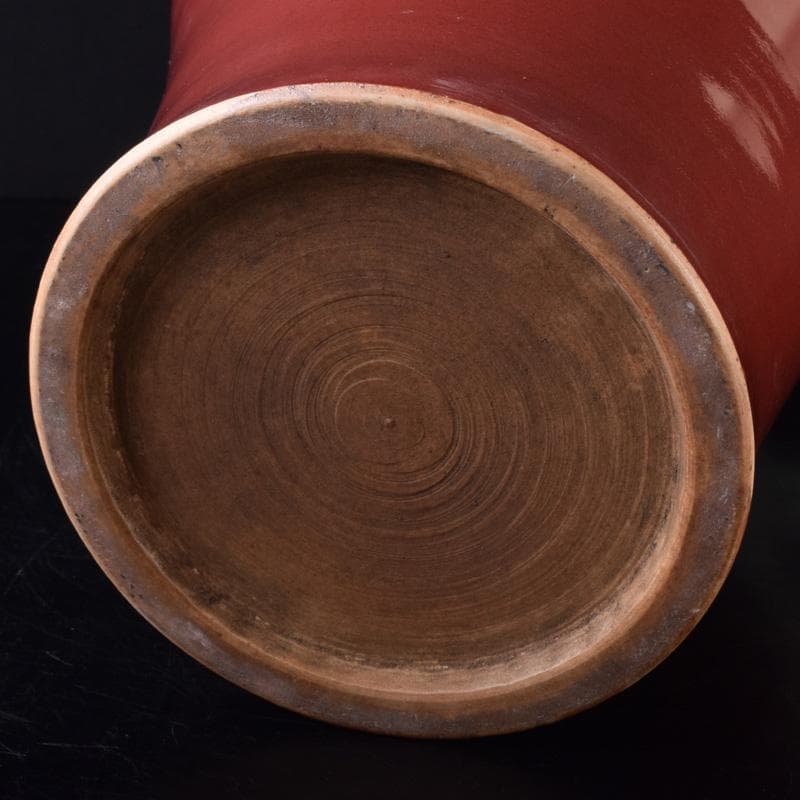 中国 中国 缸豆紅釉 龍文瓶 梅瓶 M 7313A