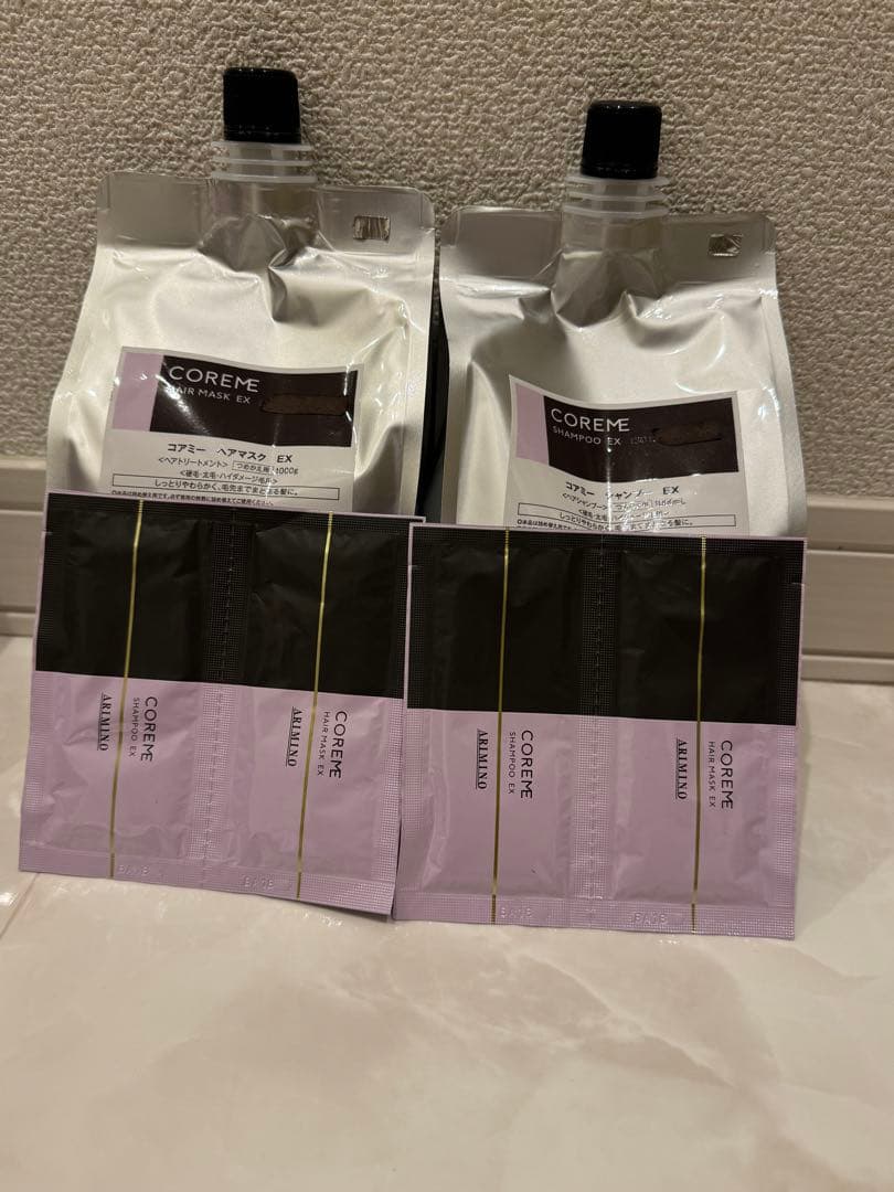 コアミー EX シャンプー1000ml/マスク1000g詰替セット