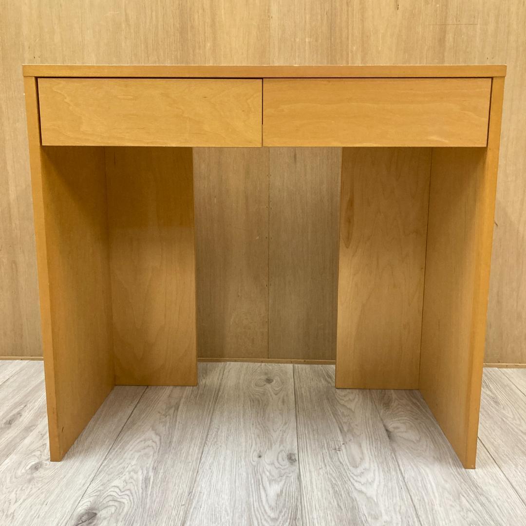 無印良品　デスク　机　引き出し付　メープル 無垢材デスク（引出付）セット | 無印良品