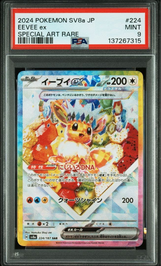 PSA9】イーブイex SAR SV8a テラスタルフェス 224/187 - メルカリ