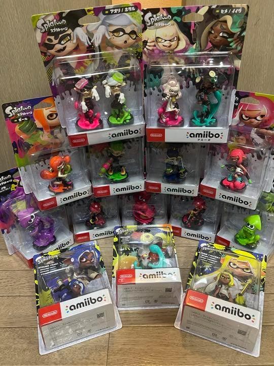 【新品未開封】amiibo スプラトゥーン 16種セット Amazon.co.jp: Wii U Splatoon Set (with amiibo Callie and Marie