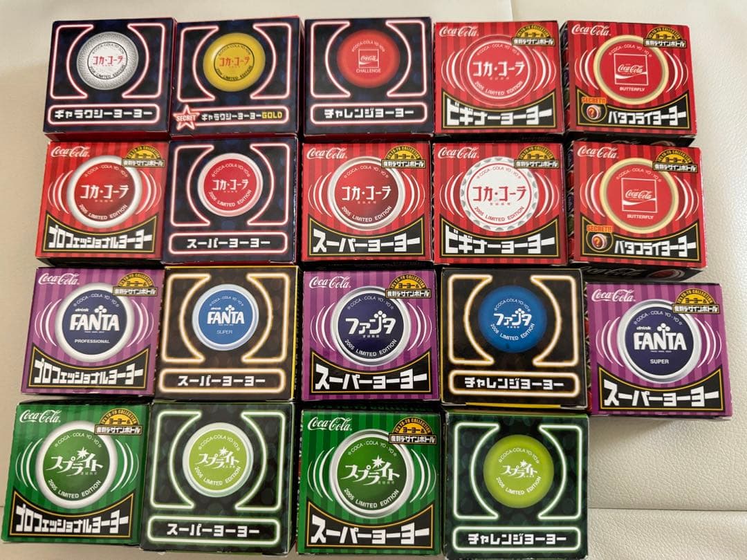 コカコーラ　復刻版 70's 80's17種コンプセット Yahoo!オークション -「コカコーラ ヨーヨー 復刻」の落札相場・落札価格