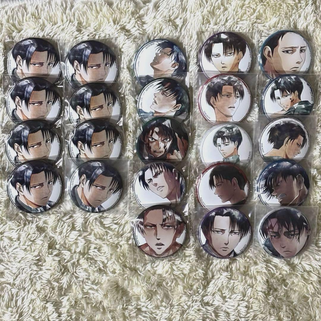 進撃の巨人 リヴァイ兵長 缶バッジ まとめ売り - メルカリ
